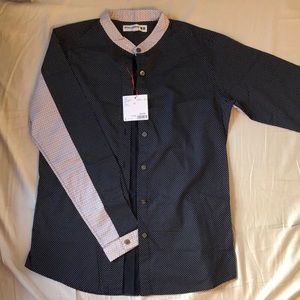 NWT Uniqlo Cotton Print Long Sleeve Shirt Ines de la Fressange (S)